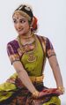 Bharatanatyam costume and jewelry